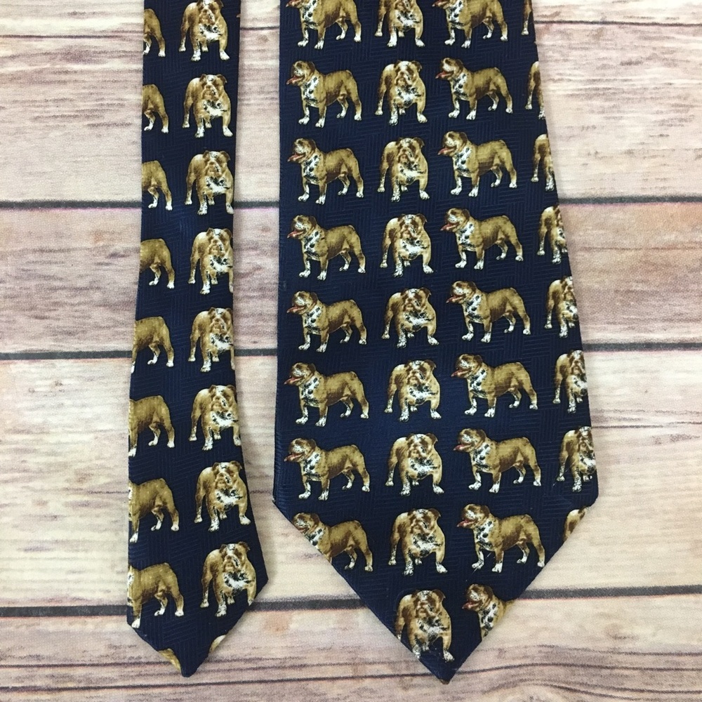 Aesop Bulldog's Pose Tie